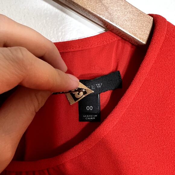 J.Crew Red Cap Sleeve Dress LAST CALL - Picture 3 of 5